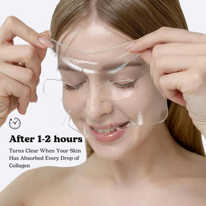 Quasi Collagen Glow Up Mask 2.0, Quasi Bio Collagen Face Mask, Firm Skin Deep Hydrating Masks for Wrinkle Reduction and Pore Minimization - Glow like Glass Skin (1 Box (4 Pcs))